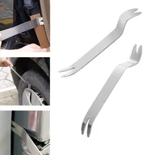 Silver Metal Car Removal Pry Tool Kit Trim Door Clip Door Panel Dash Dashboard Removing Installing Tools Audio Radio Interior