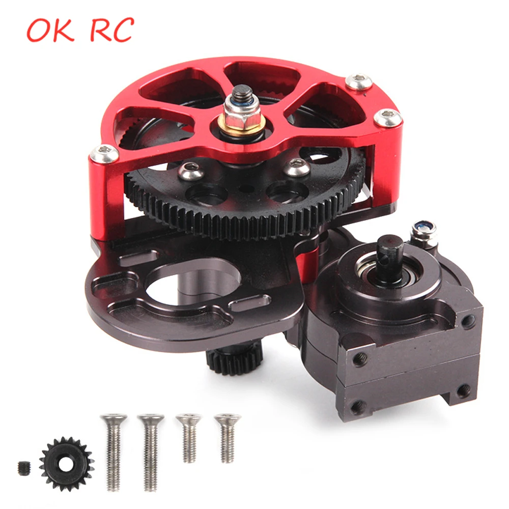

1/10 RC Car Metal Gearbox Automotive Assembly Transmission Gearbox for Axial SCX10 RC Crawler Car