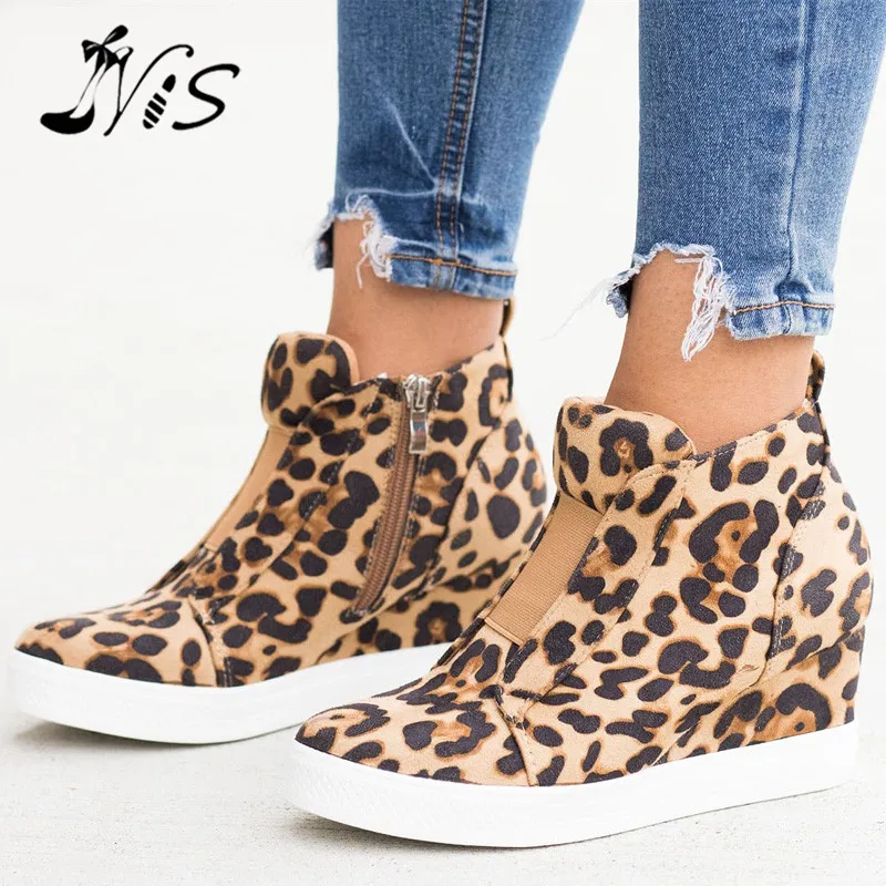 

NIS Women's Casual Shoes Hot Sale Mountain Hiking Boots Shoes Zipper Round Toe Comfortable Outdoor Loafers Boots Sport Sneakers