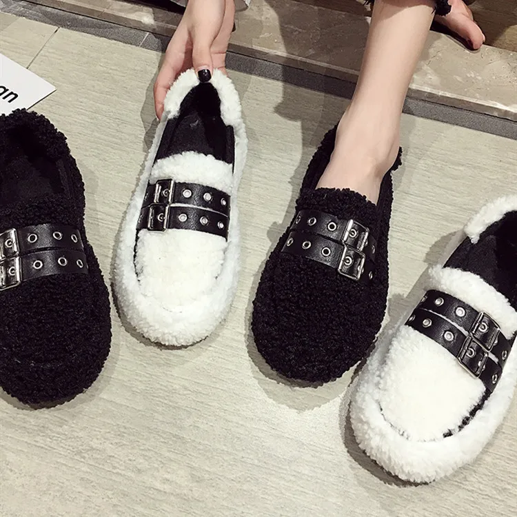 

Fairy-Style Shoe Women's 2019 New Style Autumn Shoes Korean-style Fashion Belt Buckle Fluffy Shoes Versatile Flat Tassels Single
