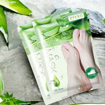 

1Pair Aloe Peeling Foot Mask Exfoliating Socks Care Feet For Pedicure Anti Crack Heel Remove Skin Foot Patch Remove Dead Skin