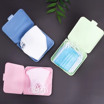 

Portable Dustproof Face Shield Mask Storage Box Moisture-Proof Disposable Face Nose Cover Organizer Holder Mask Storage Case