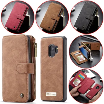 

Leather Case for Samsung Galaxy S10E S10 S9 S8 Plus S7 Edge Wallet Card Cover for iPhone 11 Pro Max XS XR X 8 7 6 6S Plus Cases