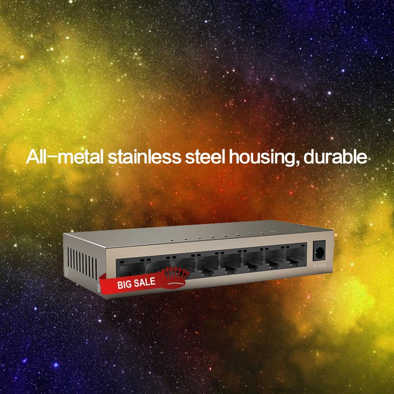 GLTEG1008M 8 портов 10/100/1000Mpbs гигабитный Ethernet коммутатор сетевой авто MDI/MDIX Поддержка