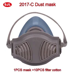 SJL particles respirator dust mask The New Silica gel Comfortable respirator mask against dust pollen Anti-saliva Safety mask