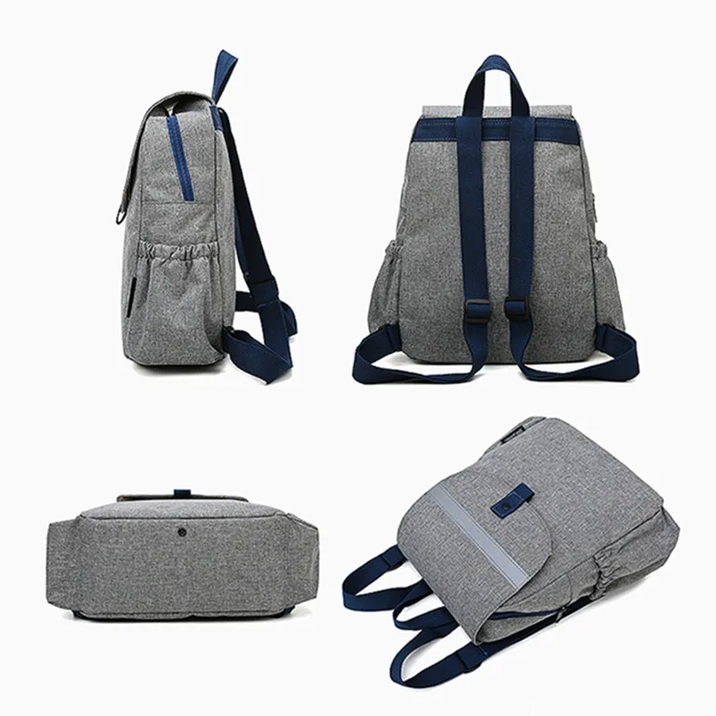 Fashion Anti-lost Baby Bag 2 in 1 Diaper Backpack Stroller Mummy Maternity Nappy Bag For Mom Pocket Change Backpack