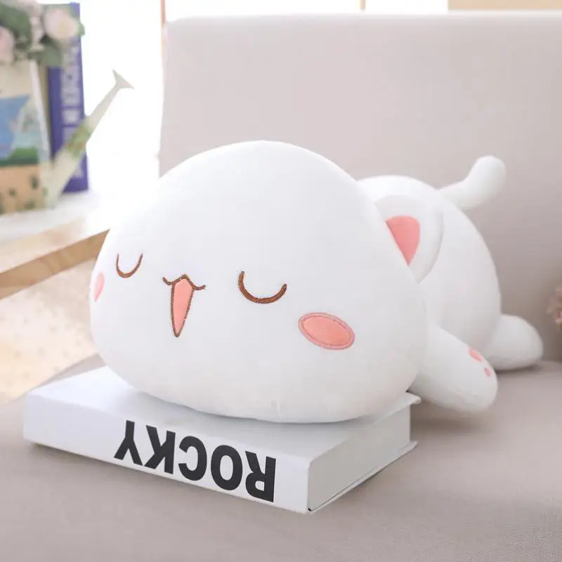 1 шт. 35/50/65 см Kawaii Лежащая кошка плюшевые игрушки Мягкая Милая кукла милая животная