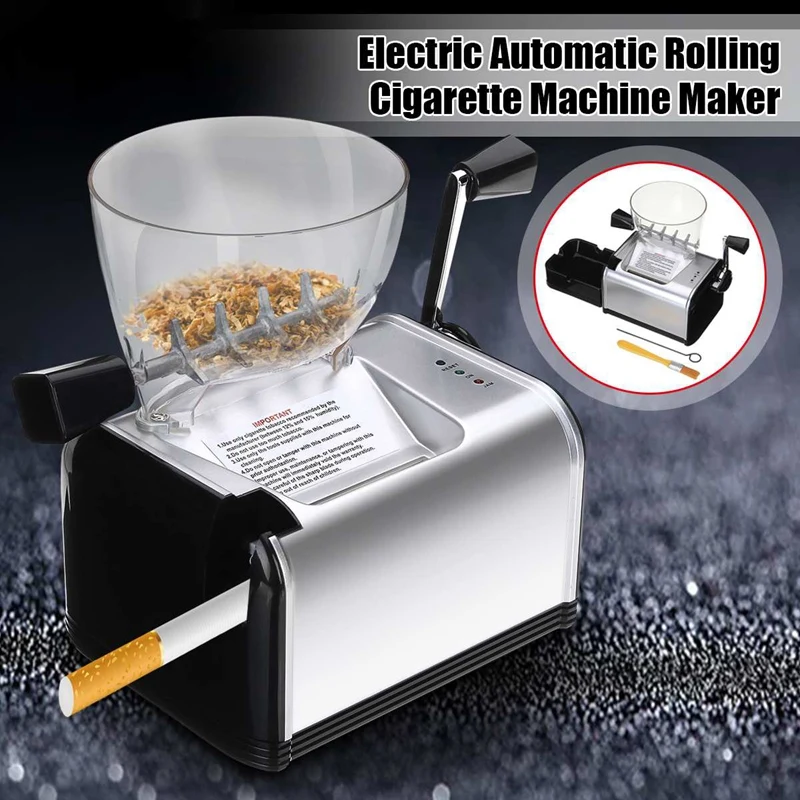 Cena Gorąca XD 8Mm rury papierosów automatyczne elektryczne dokonywanie Rolling maszyna do papierosów tytoń Roller Maker przenośne palenie narzędzie ue wtyczka