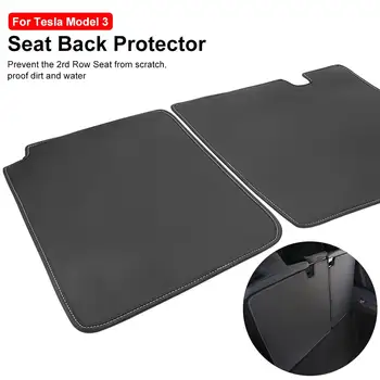 

2rd Row Seat Back Protector Odorless Comfortable Protection Pad With Split Design Universal Decoration Cushion For Tesla Model H