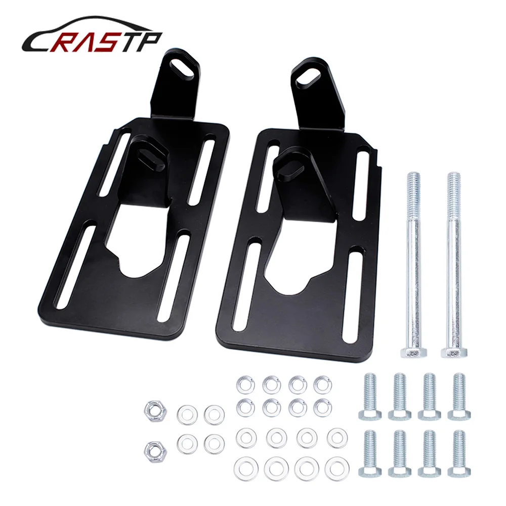

Black Steel Engine Swap Mount Brackets Kit Engine Compartment Fits for LS1 LS2 LS6 LSX Blazer Suburban Pickup 2wd RS-EM1022