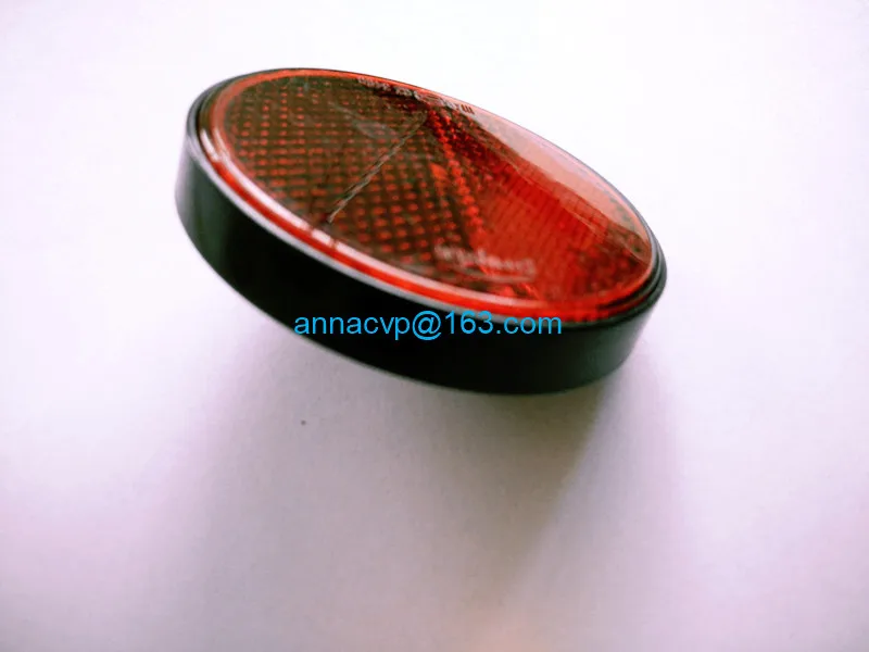 trailer round reflector light lamp trailer parts red (5)
