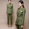 New Runway Fashion 2 Piece Set Women Business Work Wearing Pant Suits Office Lady ► Photo 2/6