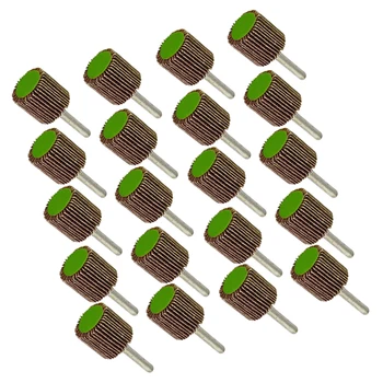 

20pcs 40/80 Grit Sanding Sandpaper Metal Flap Wheel Discs 25mm For Rotary Tool
