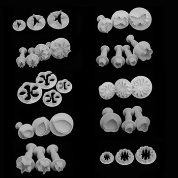 

33 Pcs/ Set Fondant Cake Cutters Sugarcraft Homemade Cake Decorating Mould Tools Kit JS22
