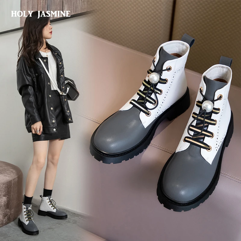 short patent leather boots