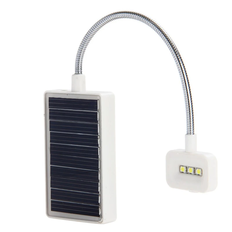 

Solar Mini Flexible Clip Reading Light Charging Book Lamp Solar Powered Reading Emergency Light Table Lamp for Reader