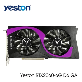 

Yeston RTX2060 6G D6 GAEA Graphic Card 1365/1680MHz 14GHz 6G/192Bit/GDDR6 Gaming Graphics Card DVI-D HDMI DP video card for PC