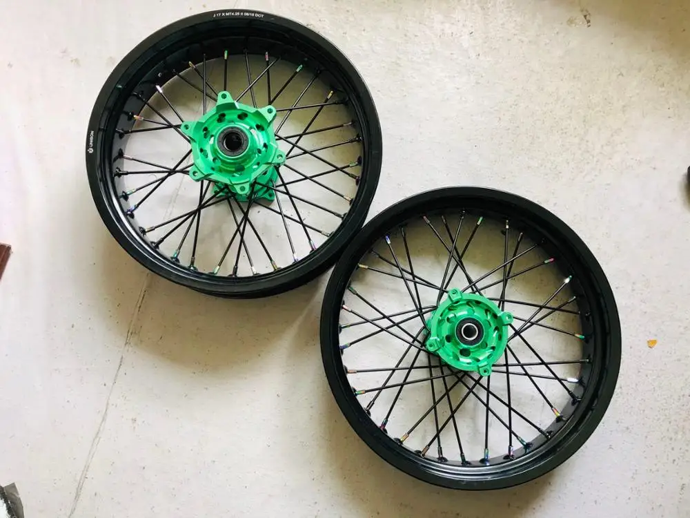 Велосипед внедорожник KX250F 450F KLX250 KLX450 NC250 3 5x17 4 25x17 36 спиц из алюминиевого сплава