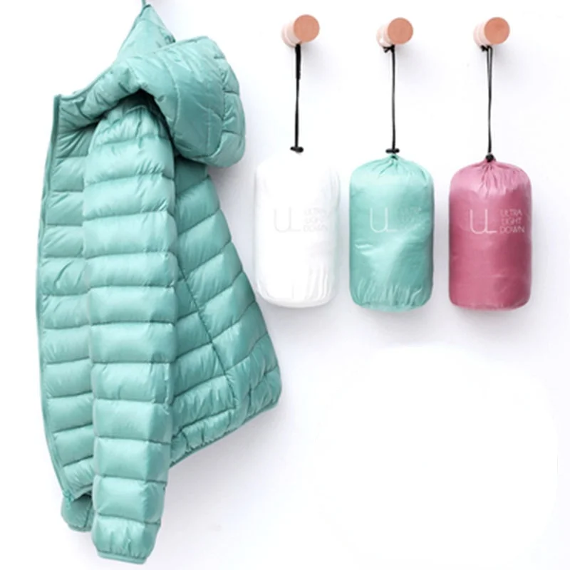 

Down Jacket Women Coat Autumn Winter 2021 Spring Jackets for Warm Quilted Parka Ladies and Light 2021 Female Ultralight Hooded