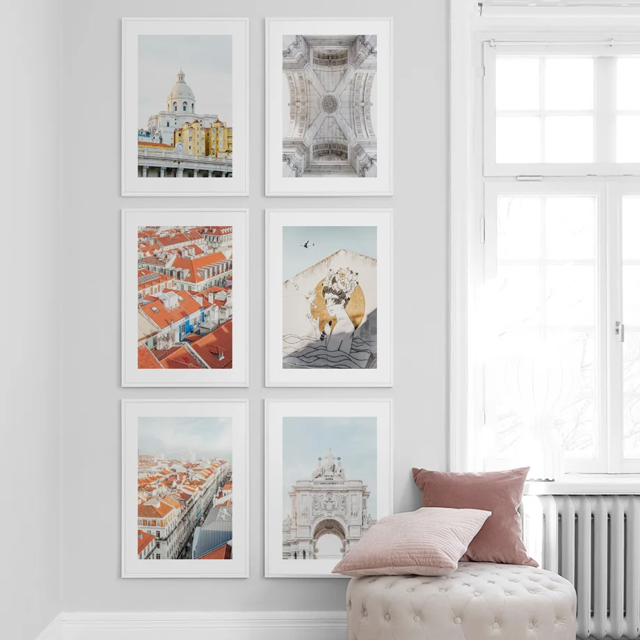 Lisbon-City-View-Museum-Street-Graffiti-Nordic-Posters-And-Prints-Wall-Art-Canvas-Painting-Wall-Pictures