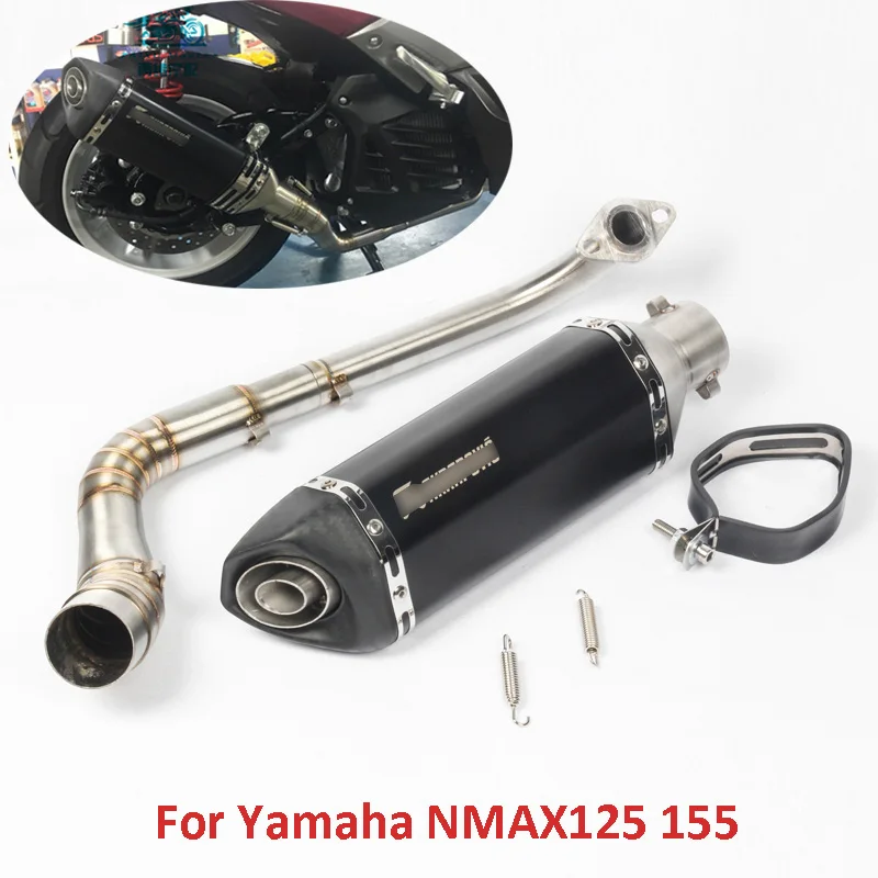 Motorcycle Exhaust Header Connection Link Tube Muffler Escape Tip