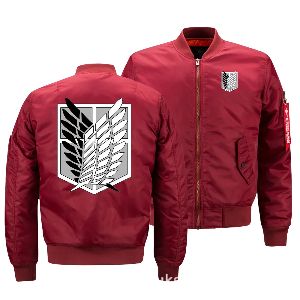 on Attack Titan Jacket Shingeki no Kyojin Coat Mens Bomber Jackets Winter Thick Coats High Quality S-5XL 4