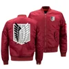 on Attack Titan Jacket Shingeki no Kyojin Coat Mens Bomber Jackets Winter Thick Coats High Quality S-5XL 4