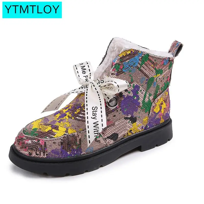 Г., женские зимние ботинки винтажные теплые зимние женские ботильоны из натуральной кожи с мехом, botas De Invierno De Las Mujeres