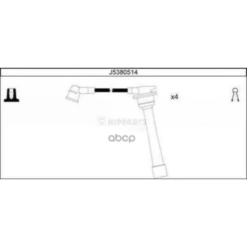 Провода В/В Hyundai Sonata Ef/Matrix/Tucson/Kia Cerato Nipparts J5380514 Nipparts арт. J5380514