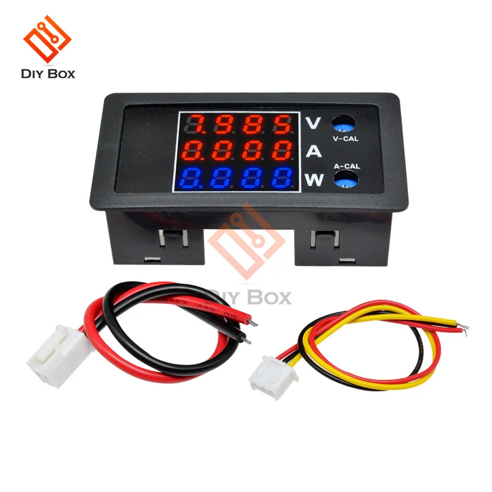 

4 Digital DC 100V 10A 1000W LCD Display Voltage Current Power Meter High Precision Voltmeter Ammeter Wattmeter Tester Detector