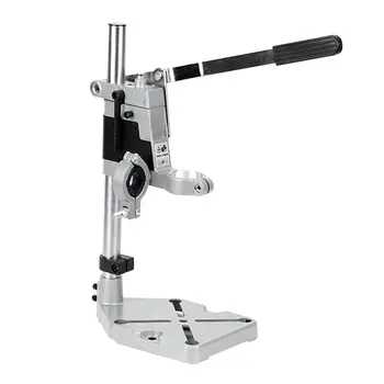 

Aluminum Alloy Bench Drill Stand Electric Drill Base Frame Drill Holding Holder Bracket Drilling Guide For Woodworking