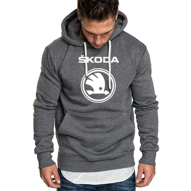 Мужские толстовки с капюшоном для Skoda Car, толстовка с принтом логотипа, весна-осень, Мужская толстовка в стиле хип-хоп, harajuku, Повседневная модная толстовка с капюшоном, флисовый спортивный костюм - Цвет: as picture