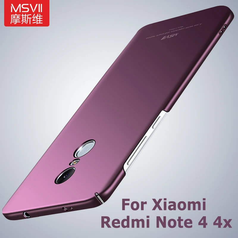 Redmi Note 4x чехол Msvii матовый чехол для Xiaomi Redmi Note 4 Чехол для глобальной версии Xaomi PC чехол для Xiaomi Note 4x4 x Pro чехол s