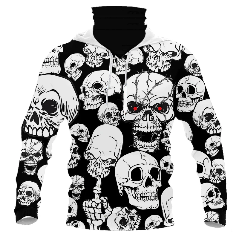

Мужская толстовка с капюшоном OGKB, в стиле хип-хоп, с 3D принтом черепа и маски, Модный пуловер, спортивные костюмы, уличная одежда в стиле Харадзюку