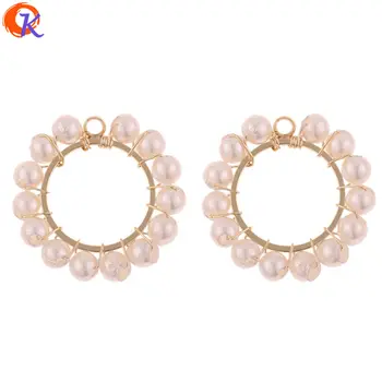 

Cordial Design 40Pcs 22*22MM Jewelry Accessories/Earring Parts/Imitation Pearl Pendant/DIY Making/Hand Made/Earring Findings