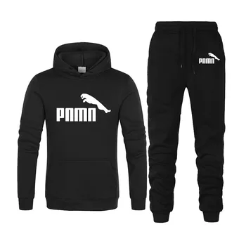 

Casual Tracksuit Men 2 Pieces Sets Hooded Sweatshirts Spring Men's Clothes Pullover Hoodies Pants Suit Ropa Hombre Plus Size