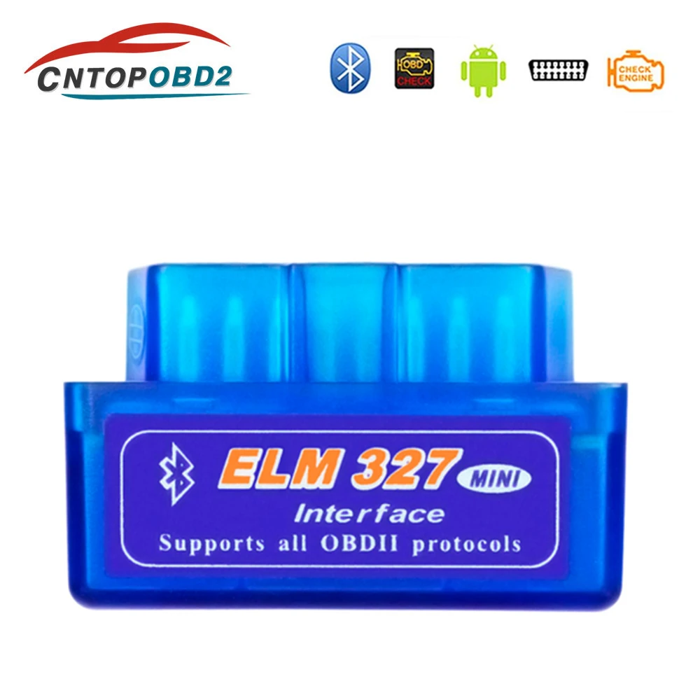 Супер Мини ELM327 OBD2 сканер ELM327 Bluetooth V 1,5/2,1 OBD2 автомобильный диагностический инструмент для Android/Windows/Symbian OBDII протокол|Считыватели кодов и сканеры|   | АлиЭкспресс