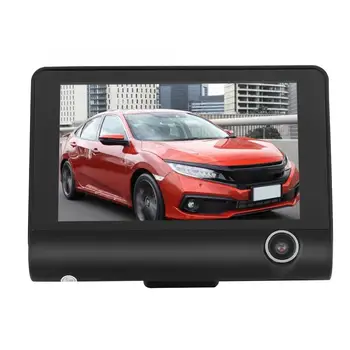 

4 inches Car IR Dash Cam 3-Way HD 1080P Driving DVR 3-Lens Cameras Recorder DVR Camera car automobiles car camera recorder
