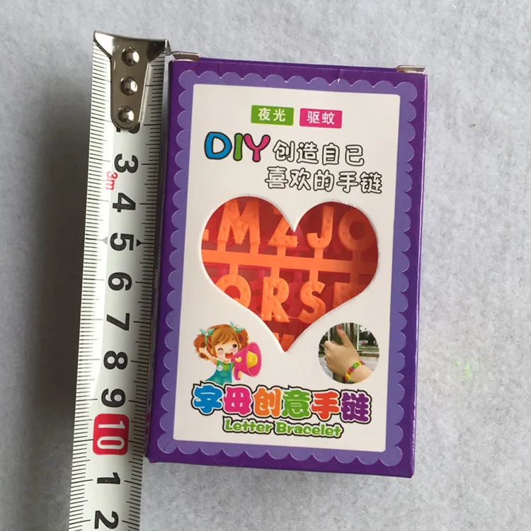 

School Related Hot Selling 12 into DIY Bracelets Letter Bracelet Young STUDENT'S CHILDREN'S Toy Small Hanging Plate Lottery