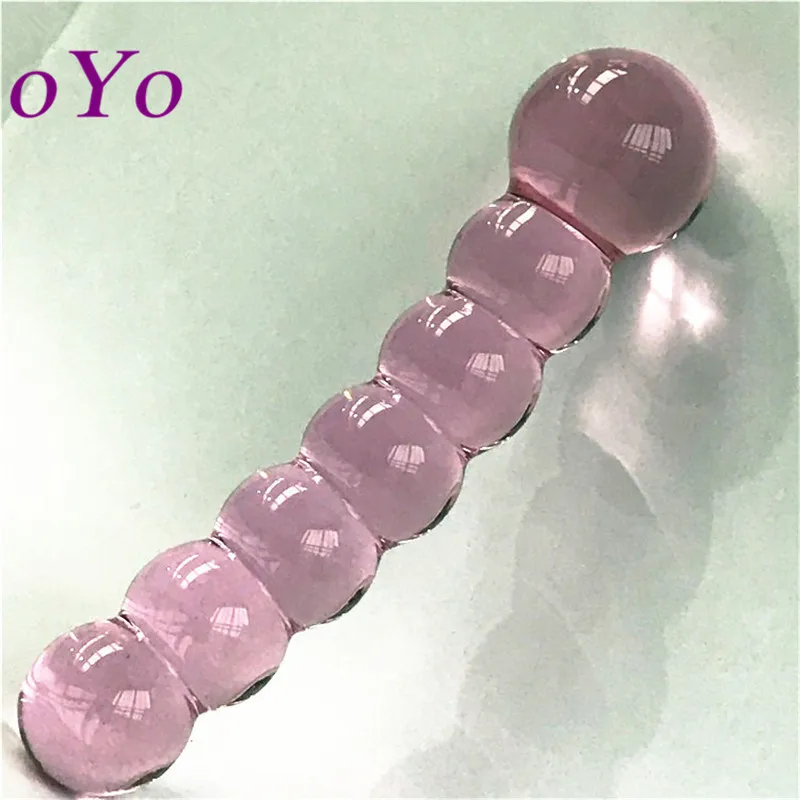 Oyo Pyrex стеклянный Хрустальный фаллоимитатор пенис анальные бусины Анальная