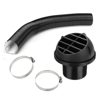

For Eberspacher Diesel Heater Pipe Duct Set Black Parts Accessory Hose Clip New