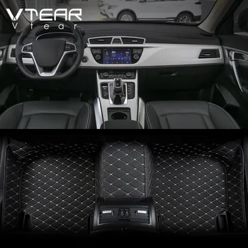 

Vtear for Geely atlas car floor mats waterproof foot pad carpet leather rugs car-styling interior automobile accessories 2018