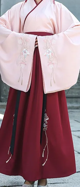 Hanfu Женская китайская одежда для народных танцев костюмы древней династии Тан китайские топы Юбки традиционная одежда для выступлений DN4132 - Цвет: As Picture