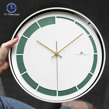 

Wall Clock Nordic Modern Minimalist Clock Living Room Art Personality Decoration Bedroom Mute Wall Decoration Creative Gift