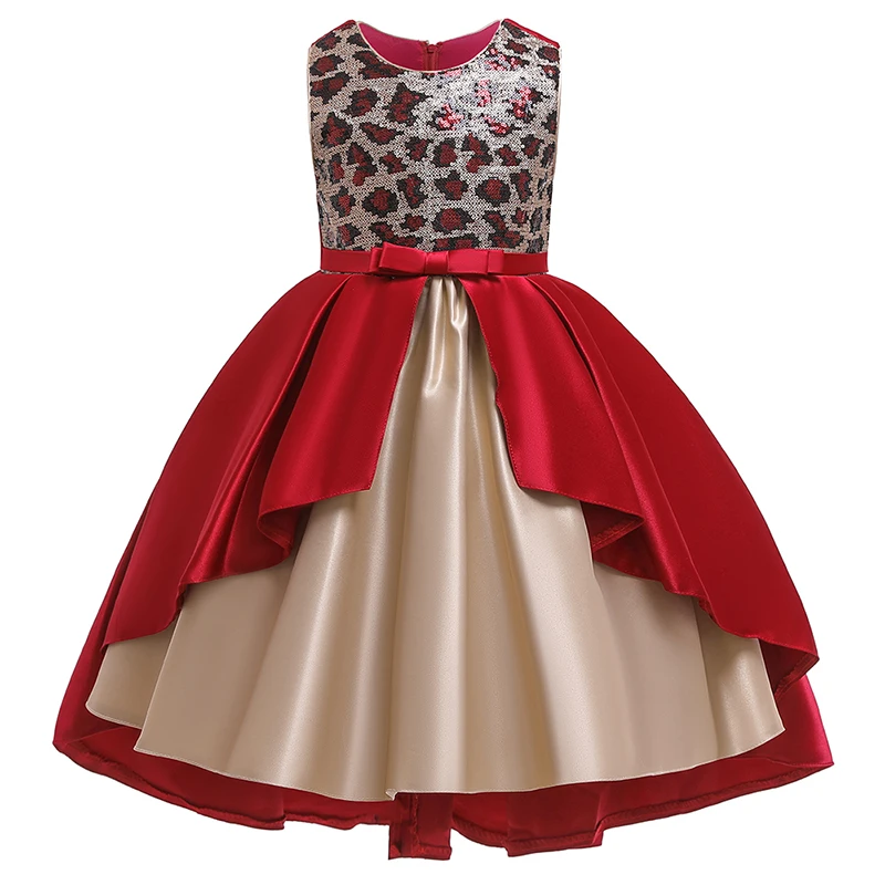 Новинка года; платье с цветочным узором и шлейфом для девочек детское праздничное платье принцессы Детское платье для подиума детская одежда костюм с юбкой-пачкой для малышей