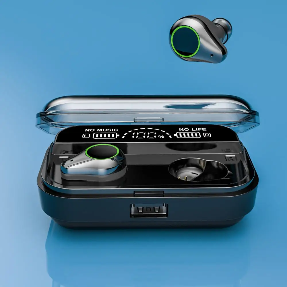 DJ Bluetooth 5.0 Earphones In-Ear Sports Earbuds waterproof smart headset Wireless fone de ouvido Earphones t10 with Microphone