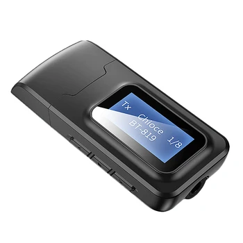 

Visual Display BT 2-In-1 o Adapter Plug-And-Play Car Bluetooth Adapter 5.0 Receiving and Transmitting 2-In-1