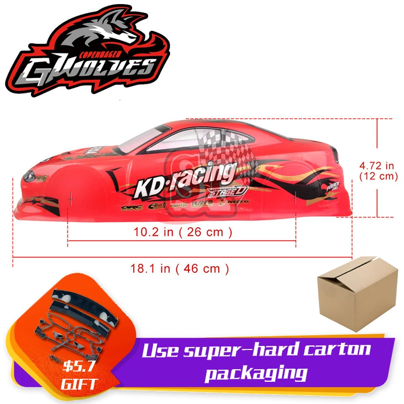 37 видов 1/10 RC автомобиль 195/190 мм ПВХ Окрашенный корпус с хвостом для 1:10 RC хобби гоночный Дрифт автомобиль hsp yokomo hpi ZD TAMIYA