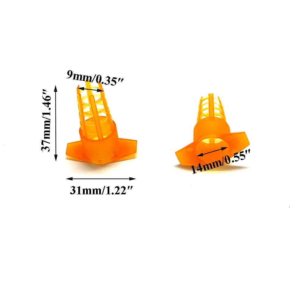 30 шт. открытая защита от укусов Защитная крышка инструменты для пчеловодства желтый пластик пчелиный король королева клетка пчеловод клетки для защиты клеток