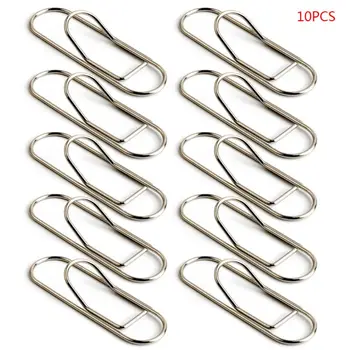 

10pcs Metal Pencil Pen Clips Paper Photo Notebook Journal Holder Stationery Office Supplies